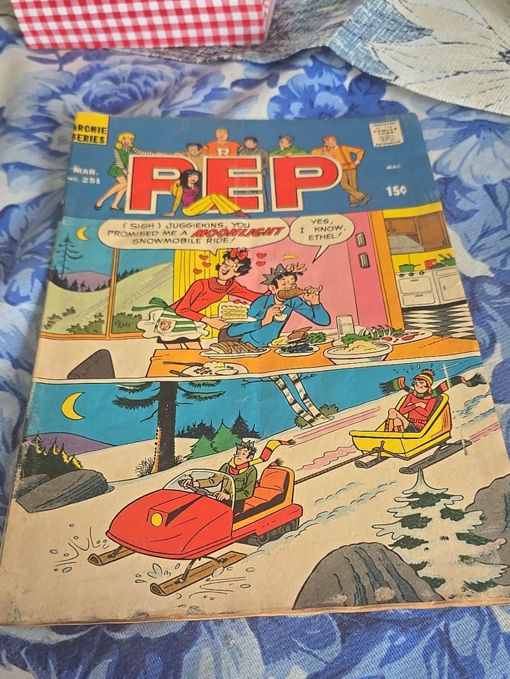 ❤️5/$25 Pep #251 (Archie Series) March 1971, Betty, Veronica, Jughead, Reggie